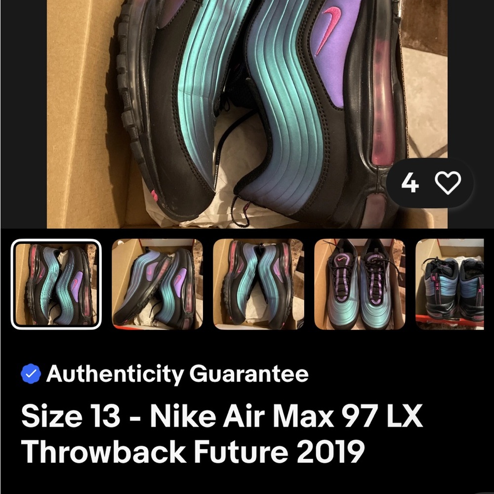 Nike Air Max 97 Black and Blue Sneakers
